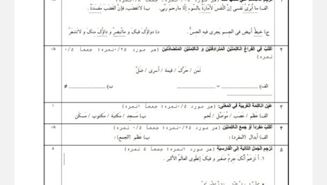آزمون درس 1 عربی دوازدهم انسانی در قالب ورد(word ) / پی دی اف( pdf) / پاسخنامه